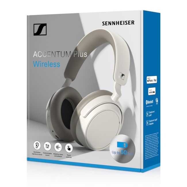SENNHEISER ACCENTUM Plus Wireless ホワイト Sennheiser Accentum Plus Wireless, Bluetooth 5.2 Kopfhörer mit